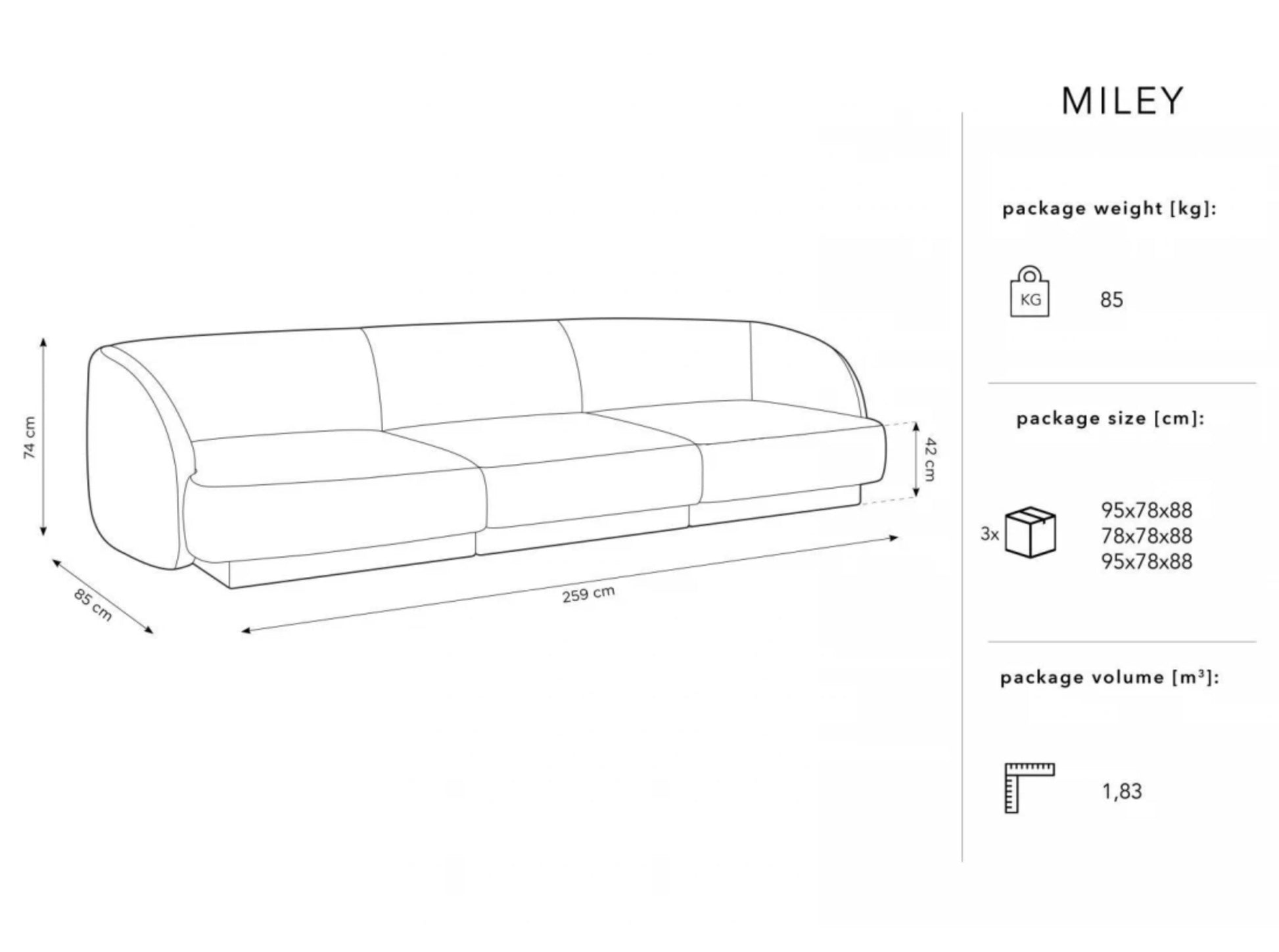 IMAGE for product variant SKU MIC_3S_140_F1_MILEY1