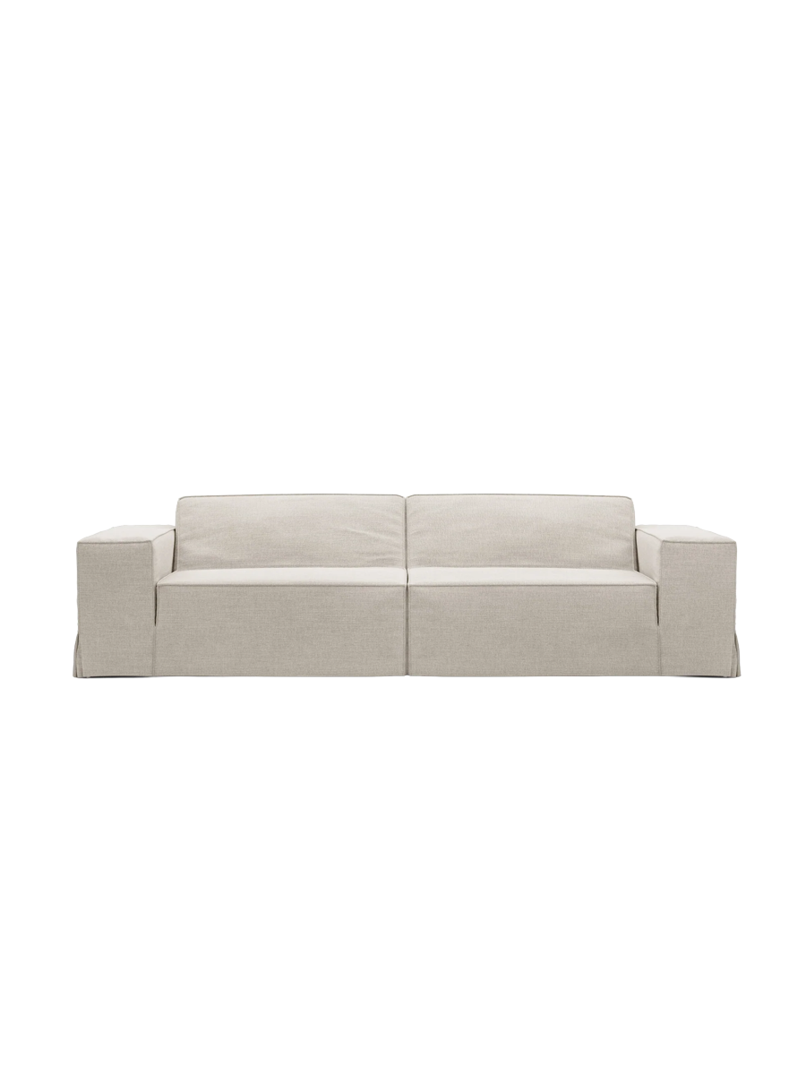
3-Sitzer Design Sofa „Jodie“ mit abnehmbaren Bezug - Natural