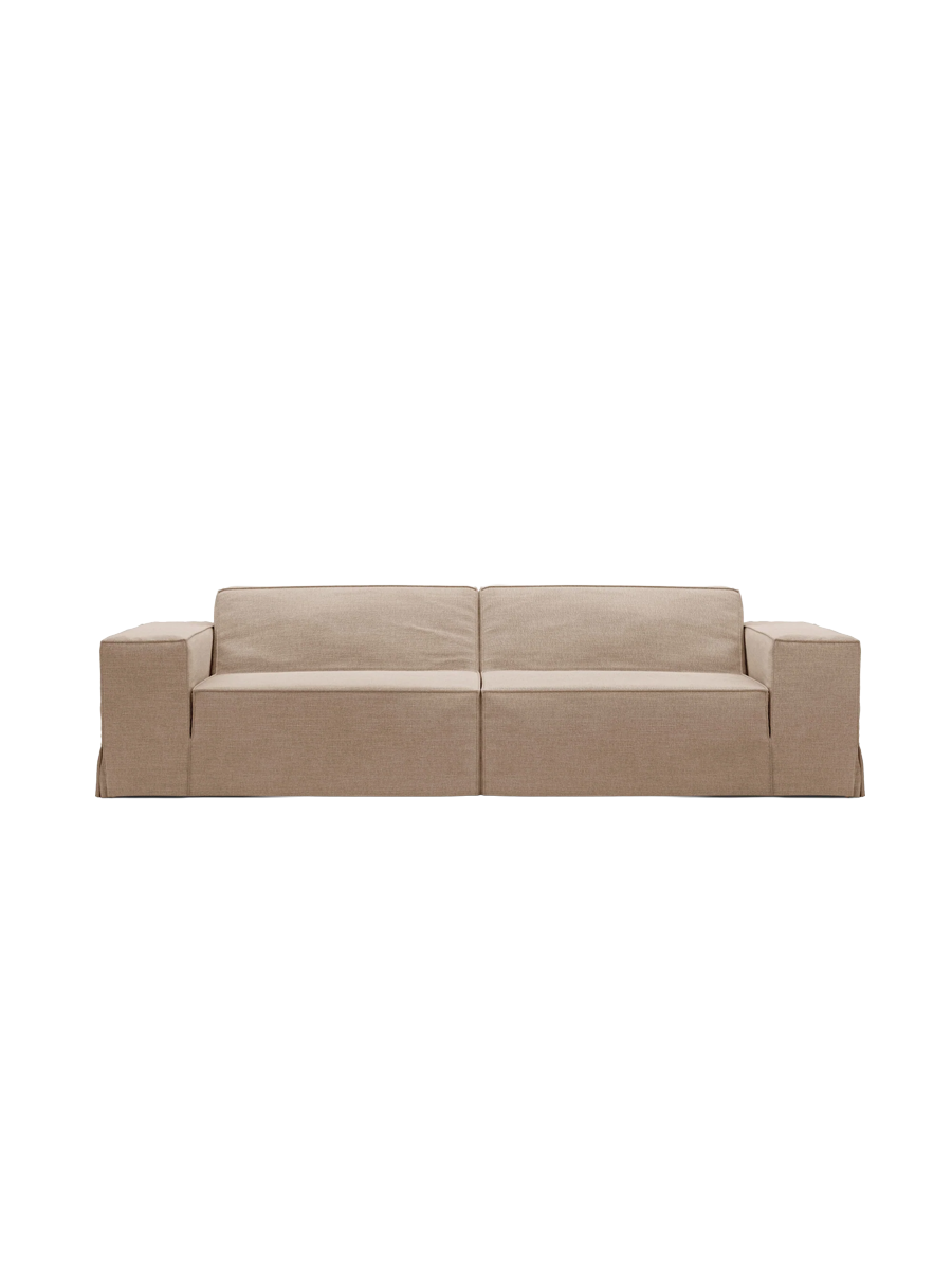 
3-Sitzer Design Sofa „Jodie“ mit abnehmbaren Bezug - Sand