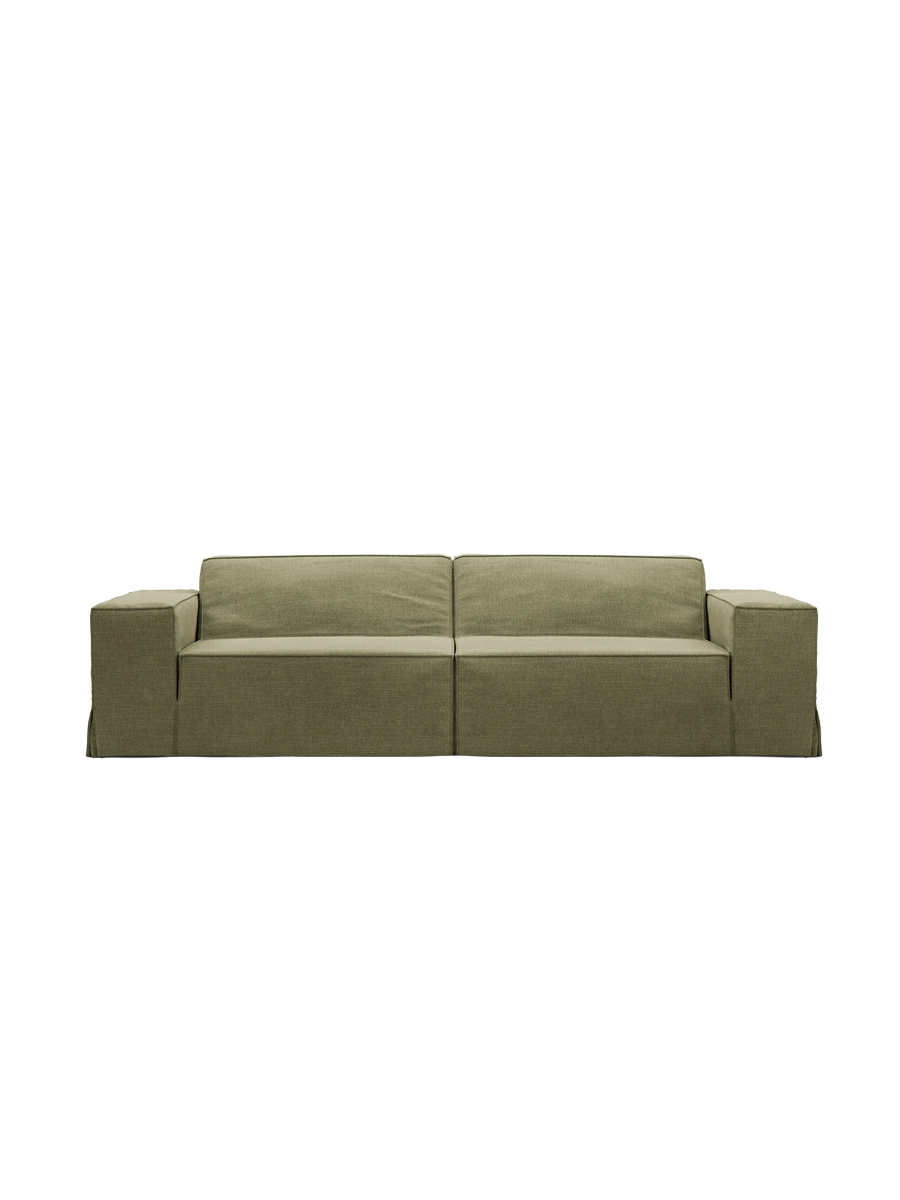
3-Sitzer Design Sofa „Jodie“ mit abnehmbaren Bezug - Hellgrün
