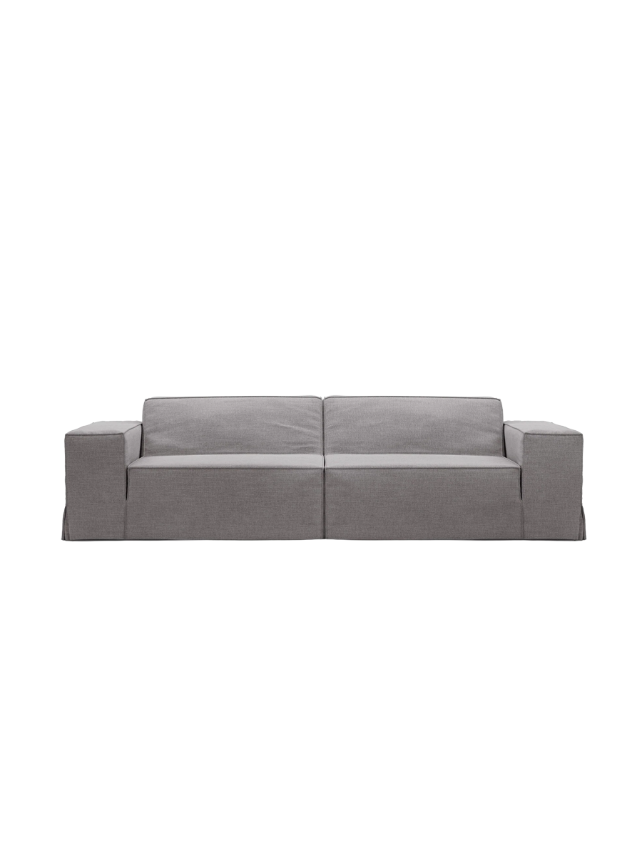 
3-Sitzer Design Sofa „Jodie“ mit abnehmbaren Bezug - Grau