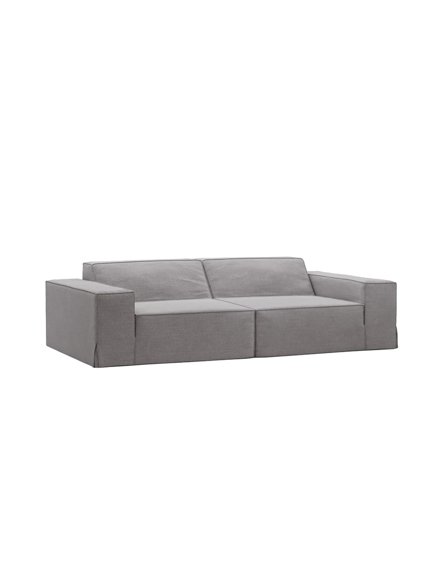 
3-Sitzer Design Sofa „Jodie“ mit abnehmbaren Bezug - Grau