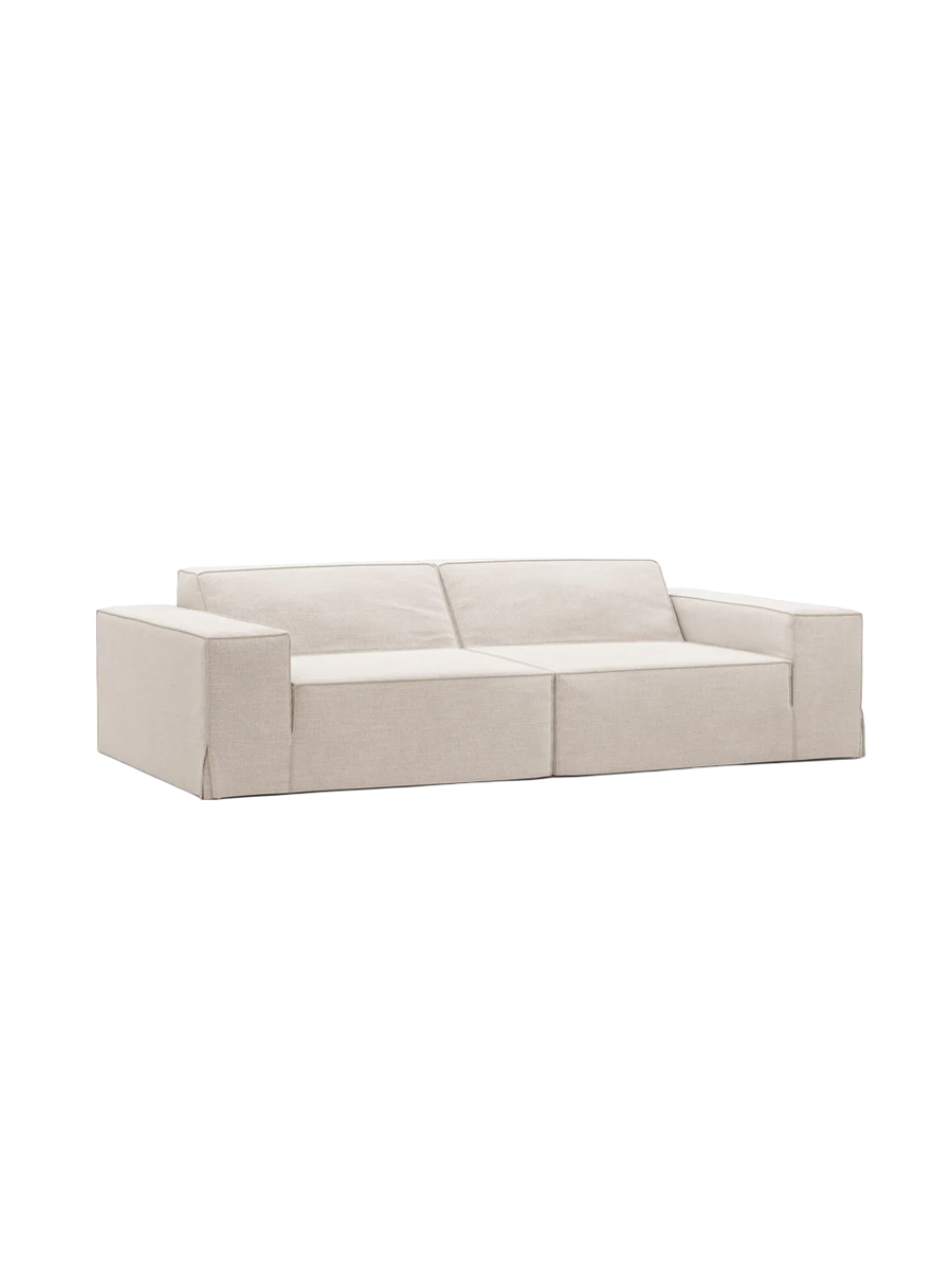 
3-Sitzer Design Sofa „Jodie“ mit abnehmbaren Bezug - Beige