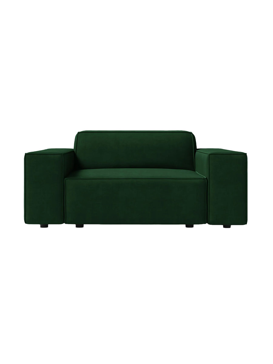 
Fauteuil design « Jodie » - Velours émeraude