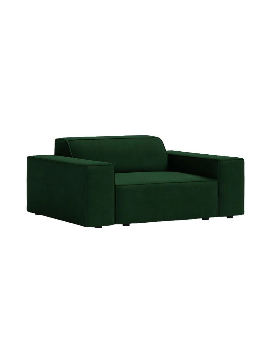 
Fauteuil design « Jodie » - Velours émeraude