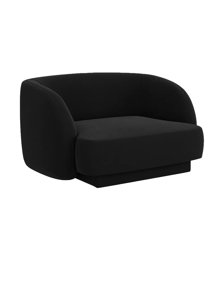 
Poltrona di design «Miley» - Velluto Nero