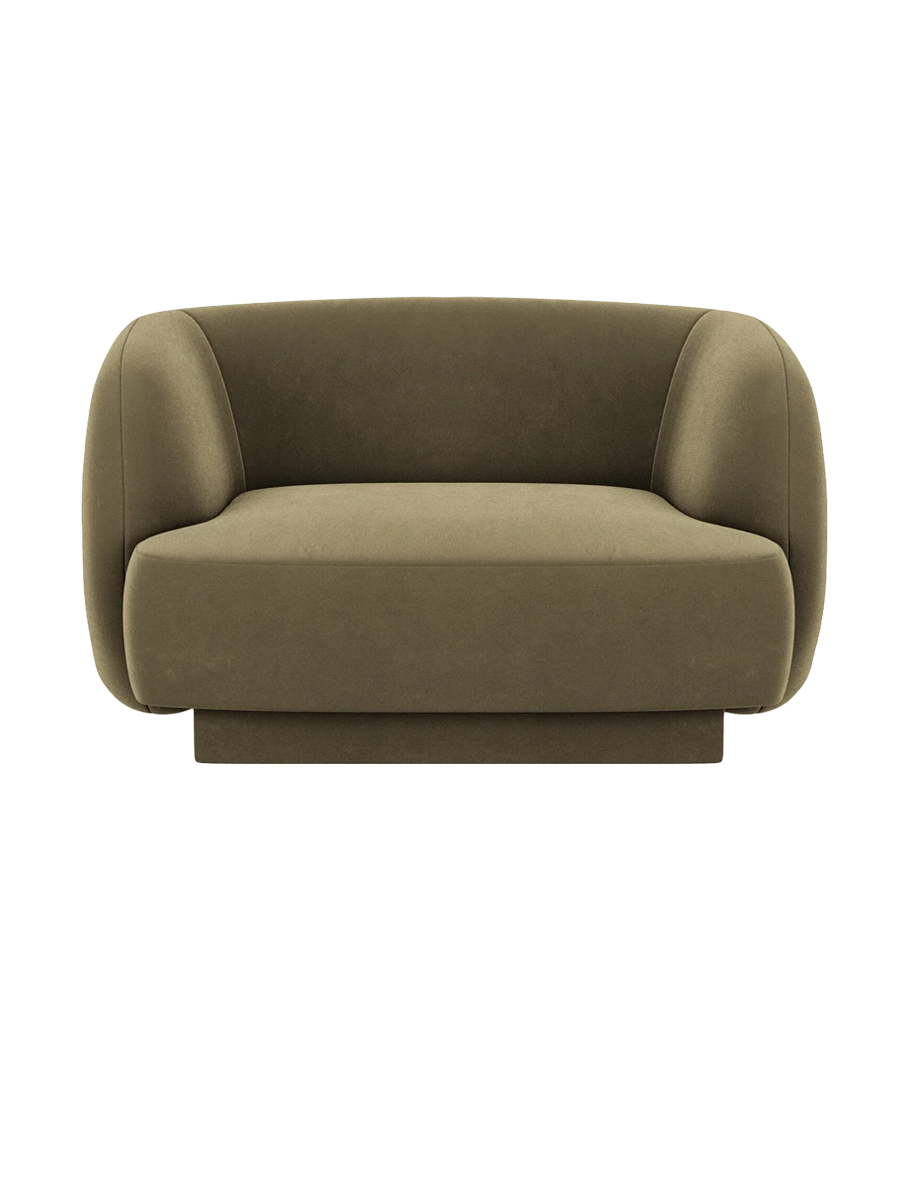 
Poltrona di design «Miley» - Samt Verde
