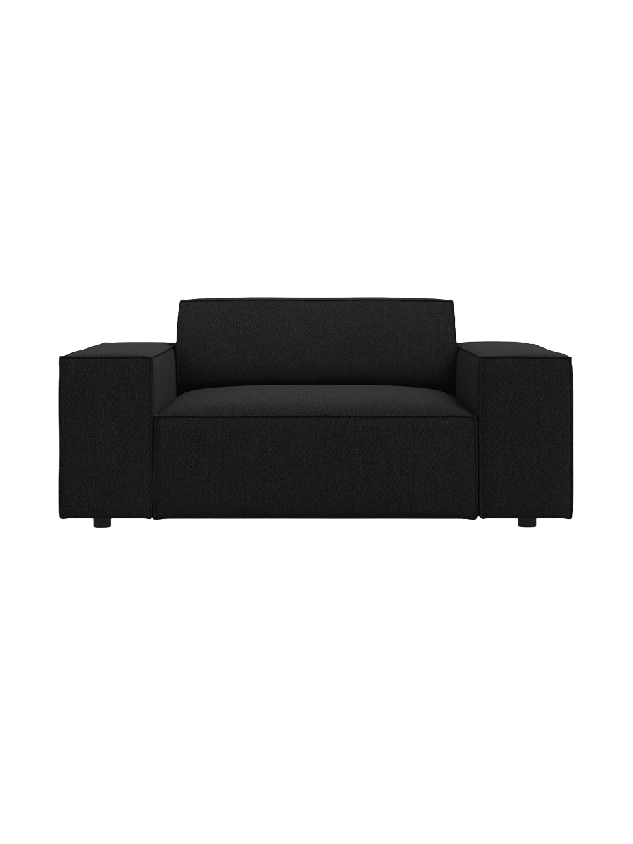 
Fauteuil design « Jodie » - Tissu structurel noir