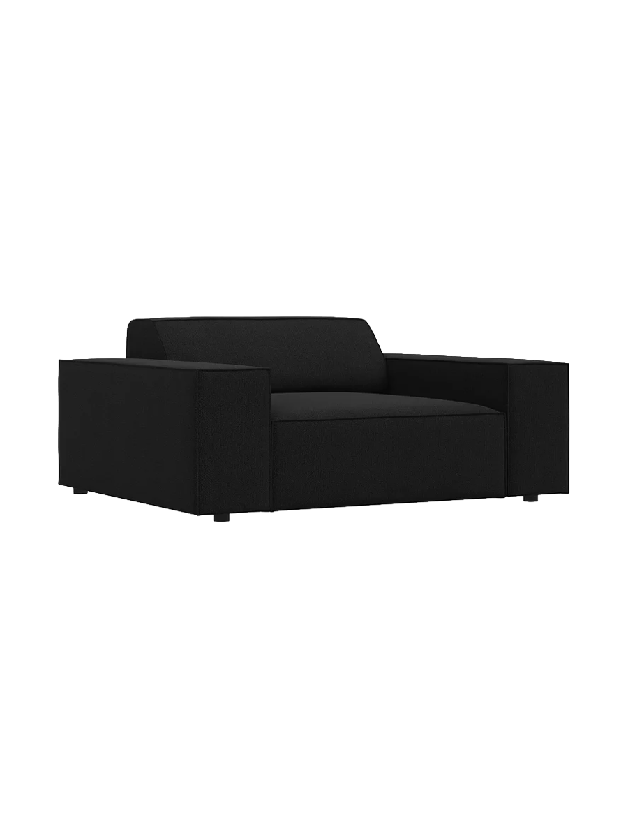 
Fauteuil design « Jodie » - Tissu structurel noir