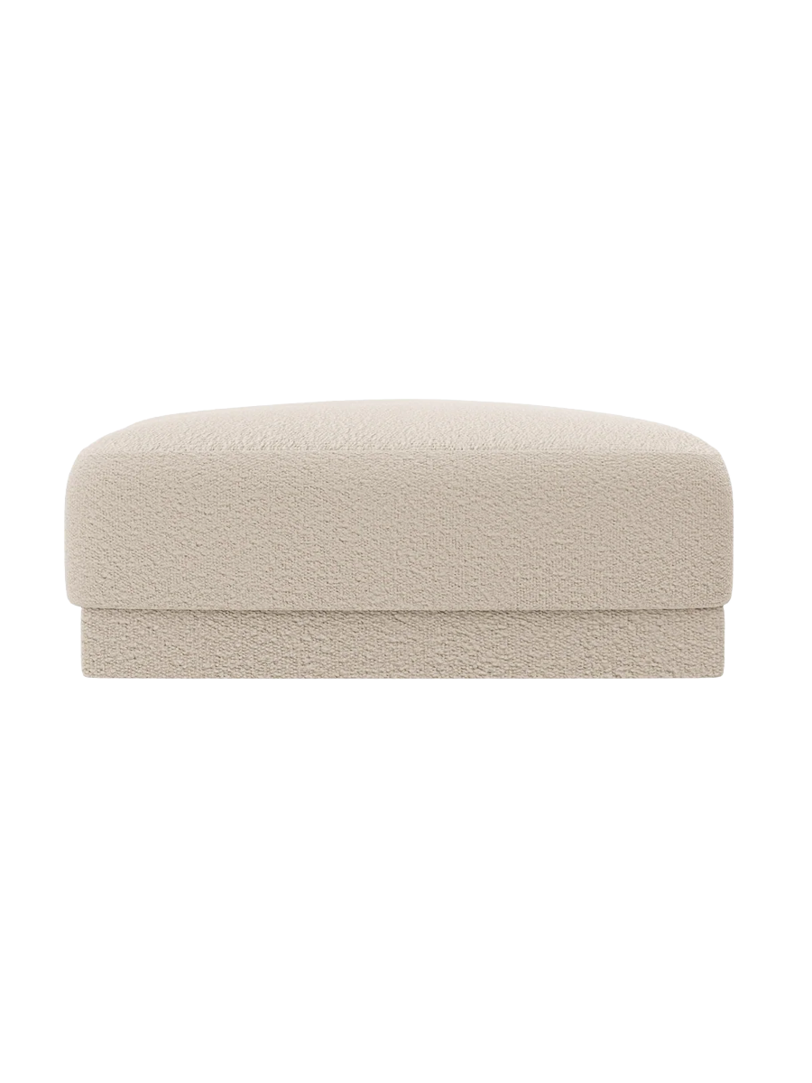
Pouf design « Miley » 90 x 90 cm - Bouclé beige