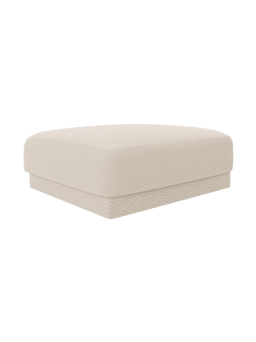 
Pouf design « Miley » 90 x 90 cm - Bouclé beige