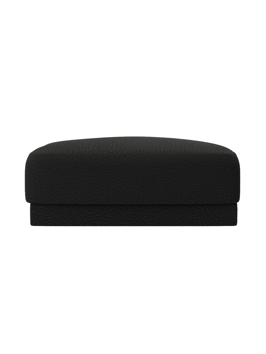 
Pouf design « Miley » 90 x 90 cm - Bouclé Noir