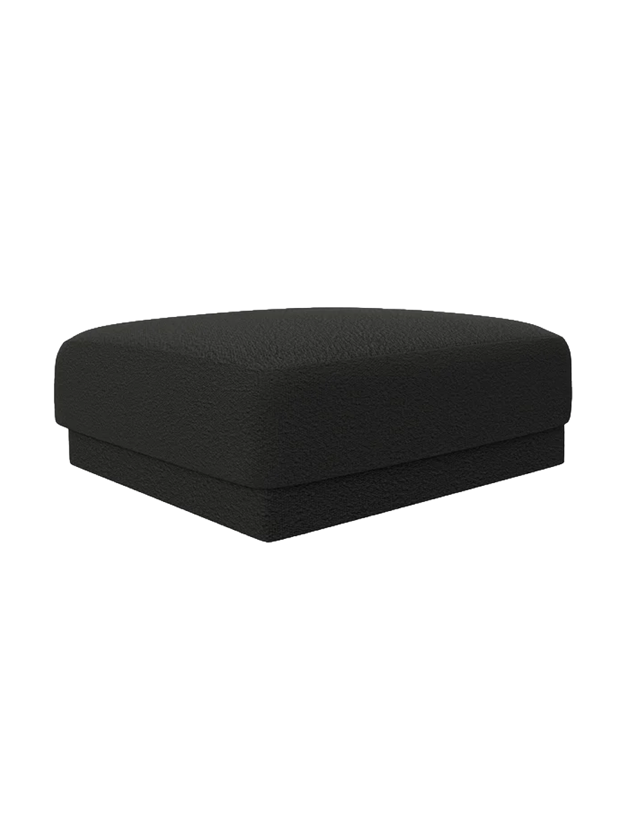 
Pouf design « Miley » 90 x 90 cm - Bouclé Noir