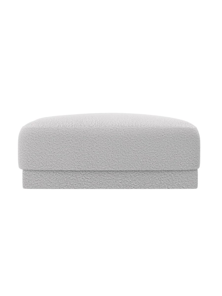 
Pouf design « Miley » 90 x 90 cm - Bouclé gris clair