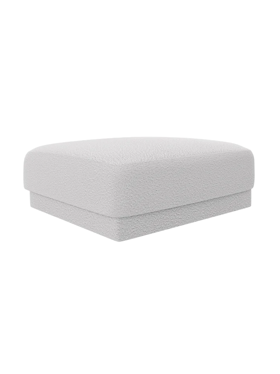 
Pouf design « Miley » 90 x 90 cm - Bouclé gris clair