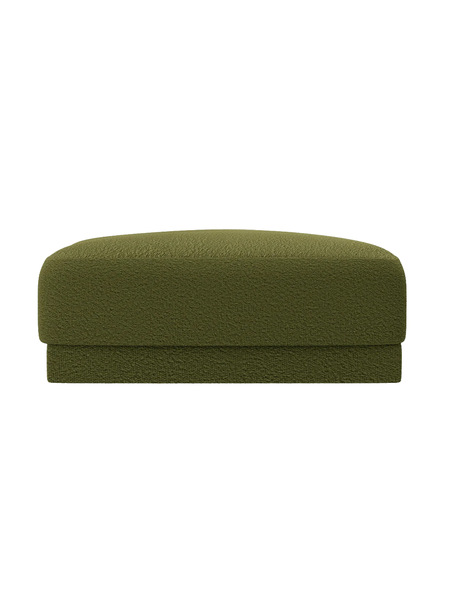 
Pouf design « Miley » 90 x 90 cm - Bouclé Vert Olive