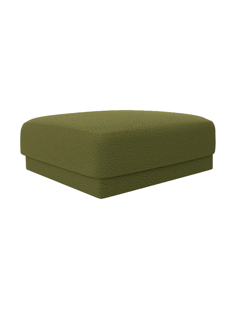 
Pouf design « Miley » 90 x 90 cm - Bouclé Vert Olive