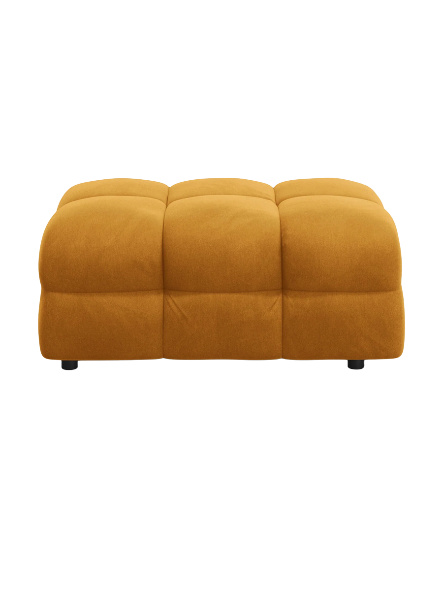 
Design Sitzpouf „Kendal“ - Samt Mustard