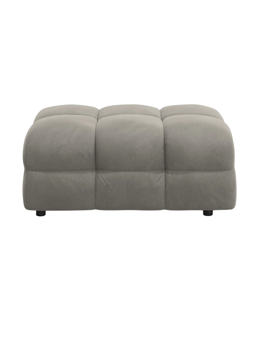 
Design Sitzpouf „Kendal“ - Samt Dunkelgrau