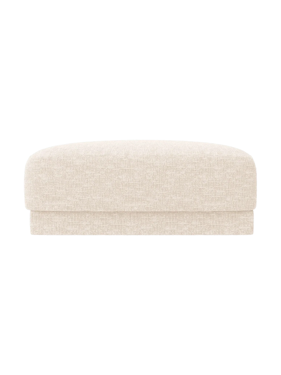 
Pouf design « Miley » 90 x 90 cm - Chenille Beige Clair