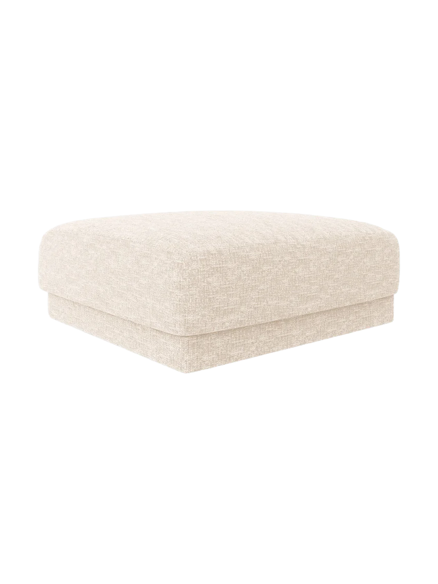 
Pouf design « Miley » 90 x 90 cm - Chenille Beige Clair