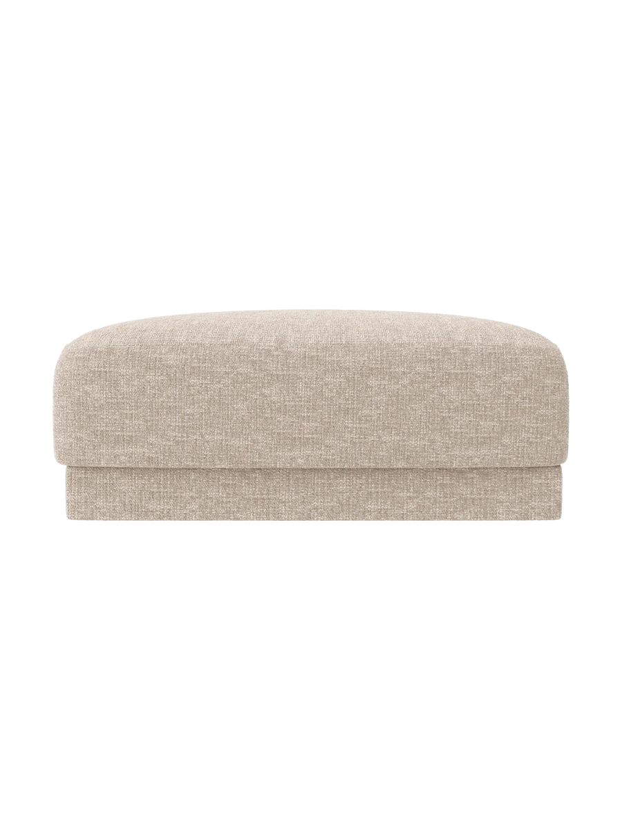 
Pouf design « Miley » 90 x 90 cm - Chenille beige