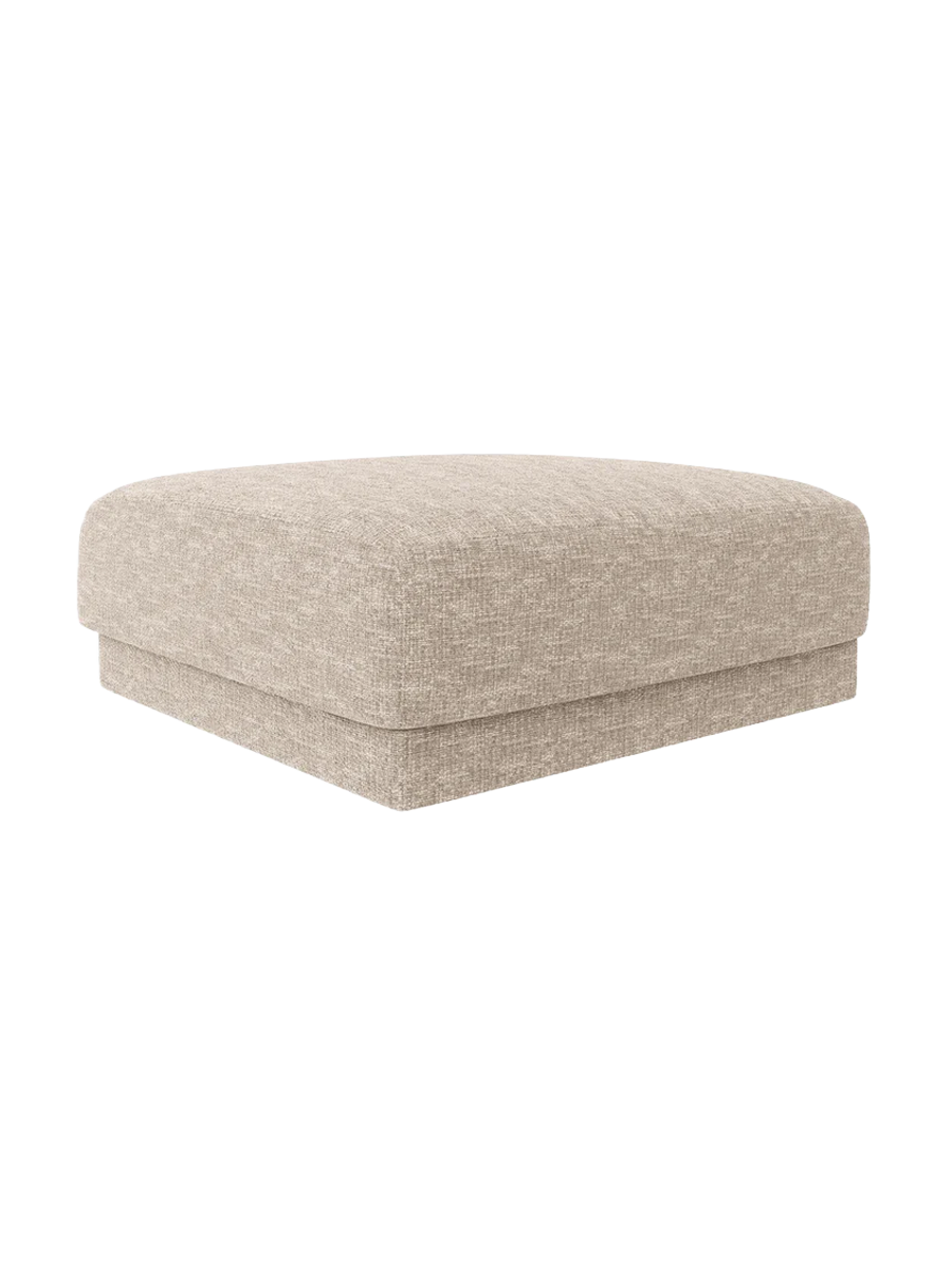 
Pouf design « Miley » 90 x 90 cm - Chenille beige