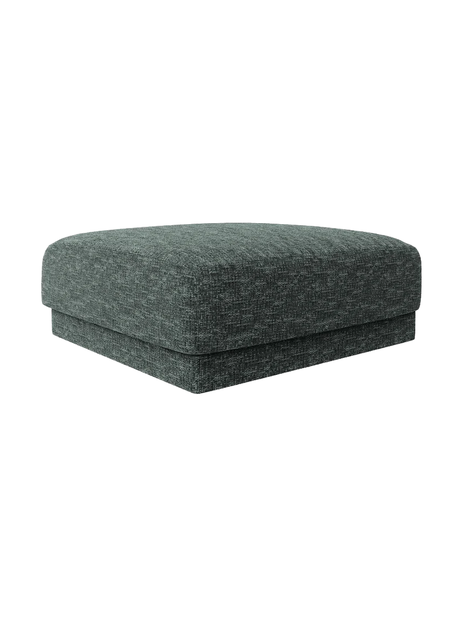 
Pouf design « Miley » 90 x 90 cm - Chenille Pétrole