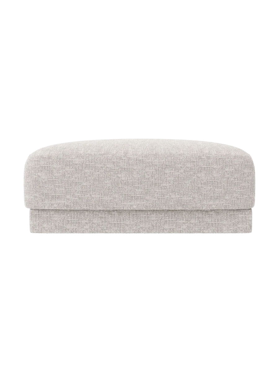 
Pouf design « Miley » 90 x 90 cm - Chenille gris clair