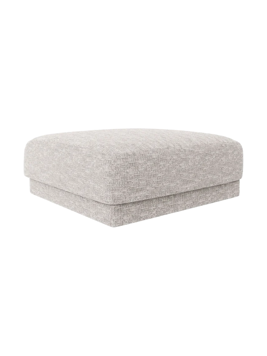
Pouf design « Miley » 90 x 90 cm - Chenille gris clair