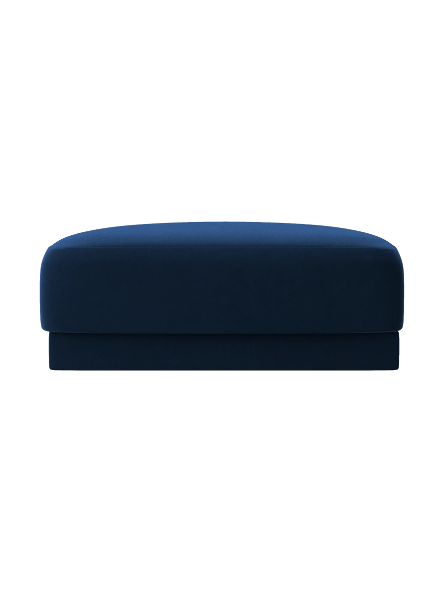 
Pouf design « Miley » 90 x 90 cm - Velours bleu roi