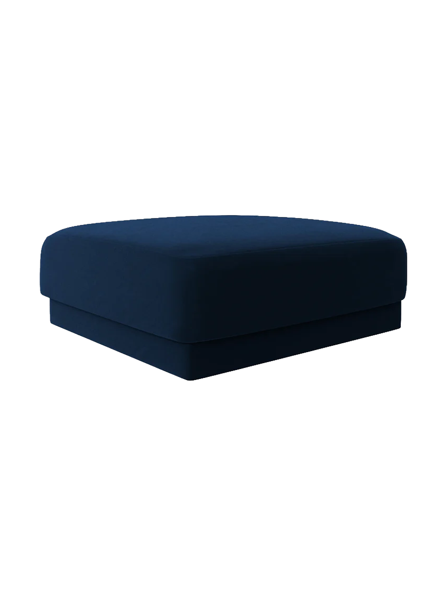 
Pouf design « Miley » 90 x 90 cm - Velours bleu roi