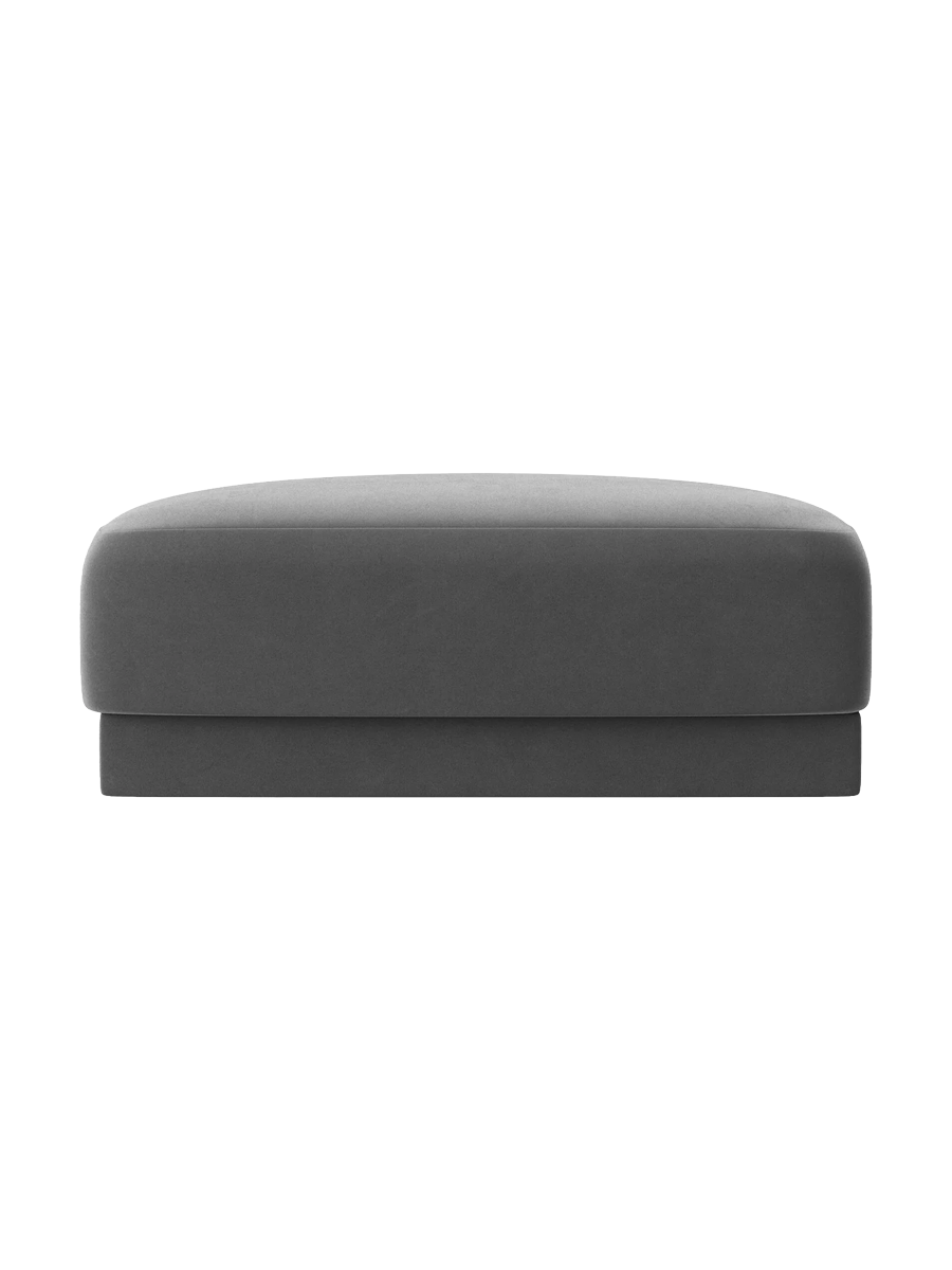 
Pouf design « Miley » 90 x 90 cm - Velours Gris
