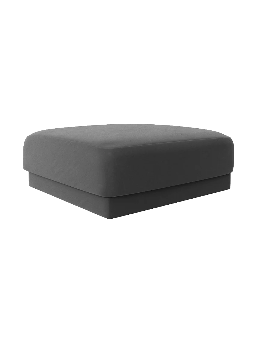 
Pouf design « Miley » 90 x 90 cm - Velours Gris