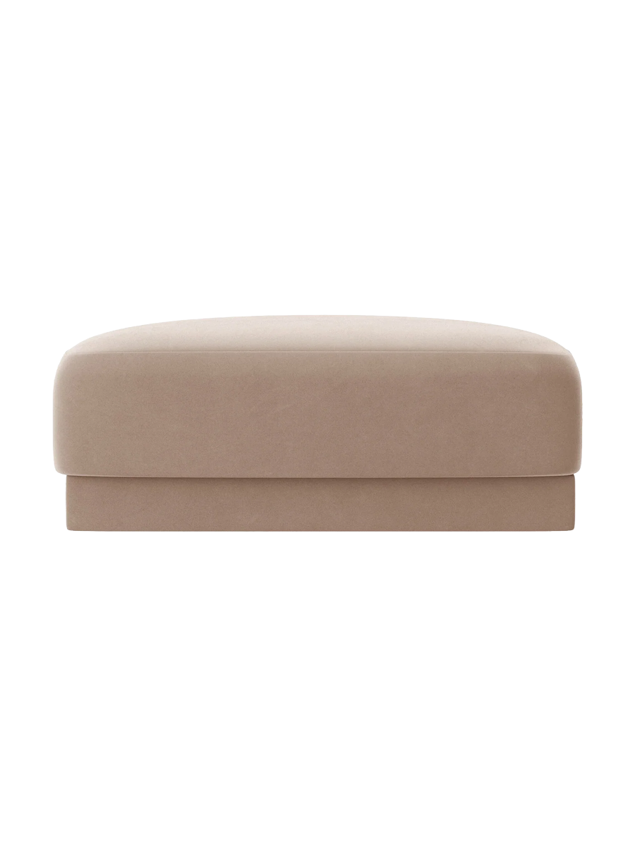 
Pouf design « Miley » 90 x 90 cm - Cappuccino velouté