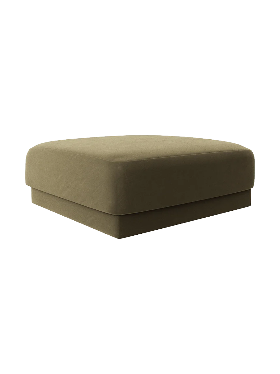 
Pouf design « Miley » 90 x 90 cm - Velours vert