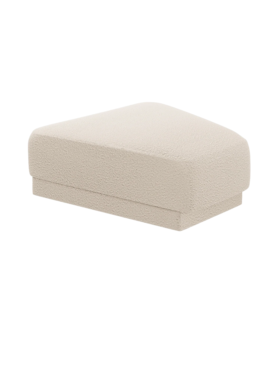 
Pouf design « Miley » 83 x 78 cm - Bouclé beige