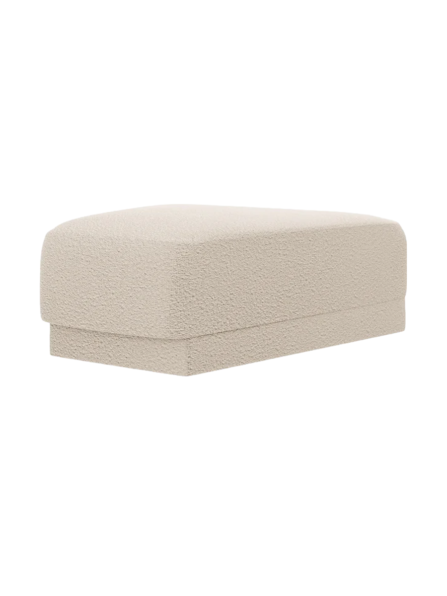 
Pouf design « Miley » 83 x 78 cm - Bouclé beige