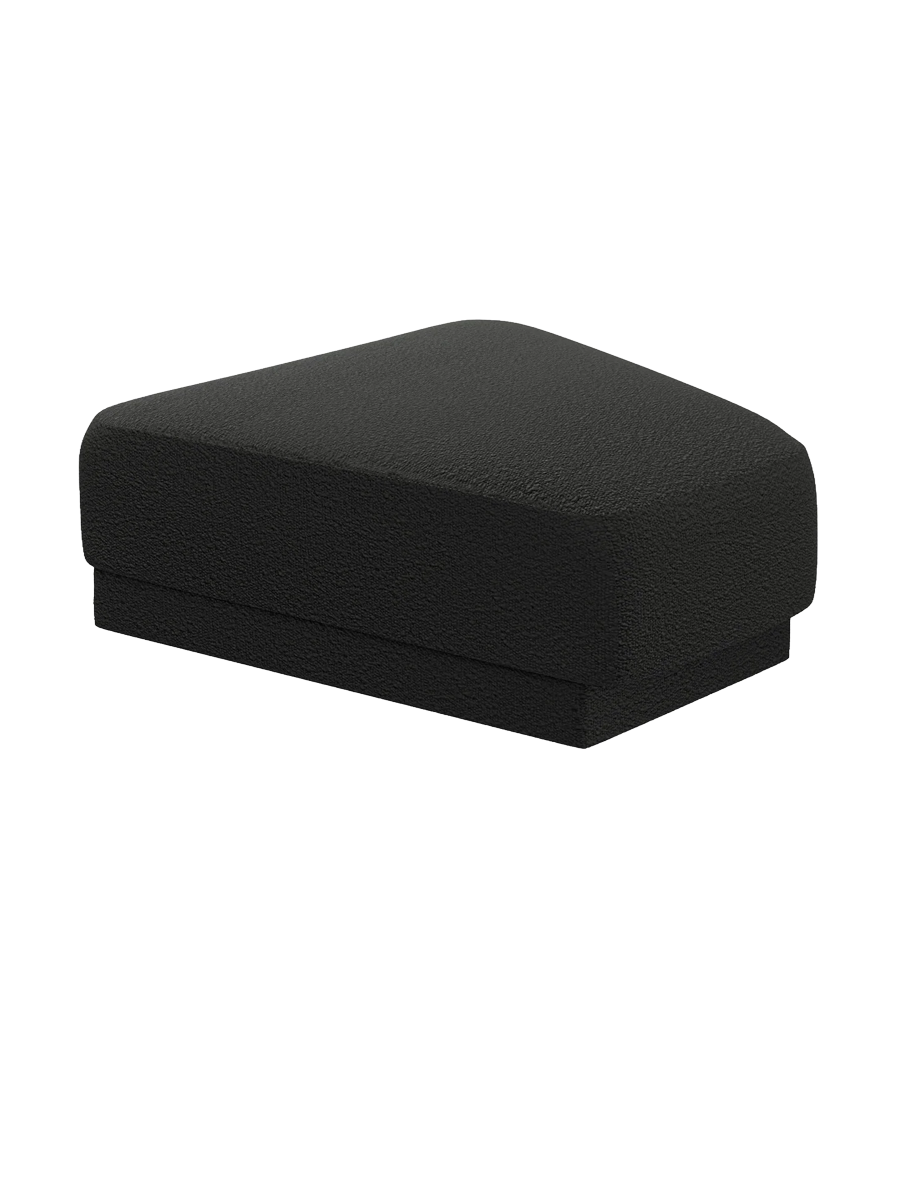
Pouf design « Miley » 83 x 78 cm - Bouclé Noir