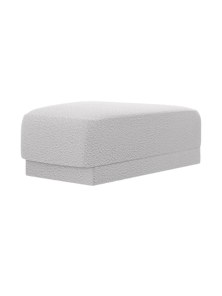 
Pouf design « Miley » 83 x 78 cm - Bouclé gris clair