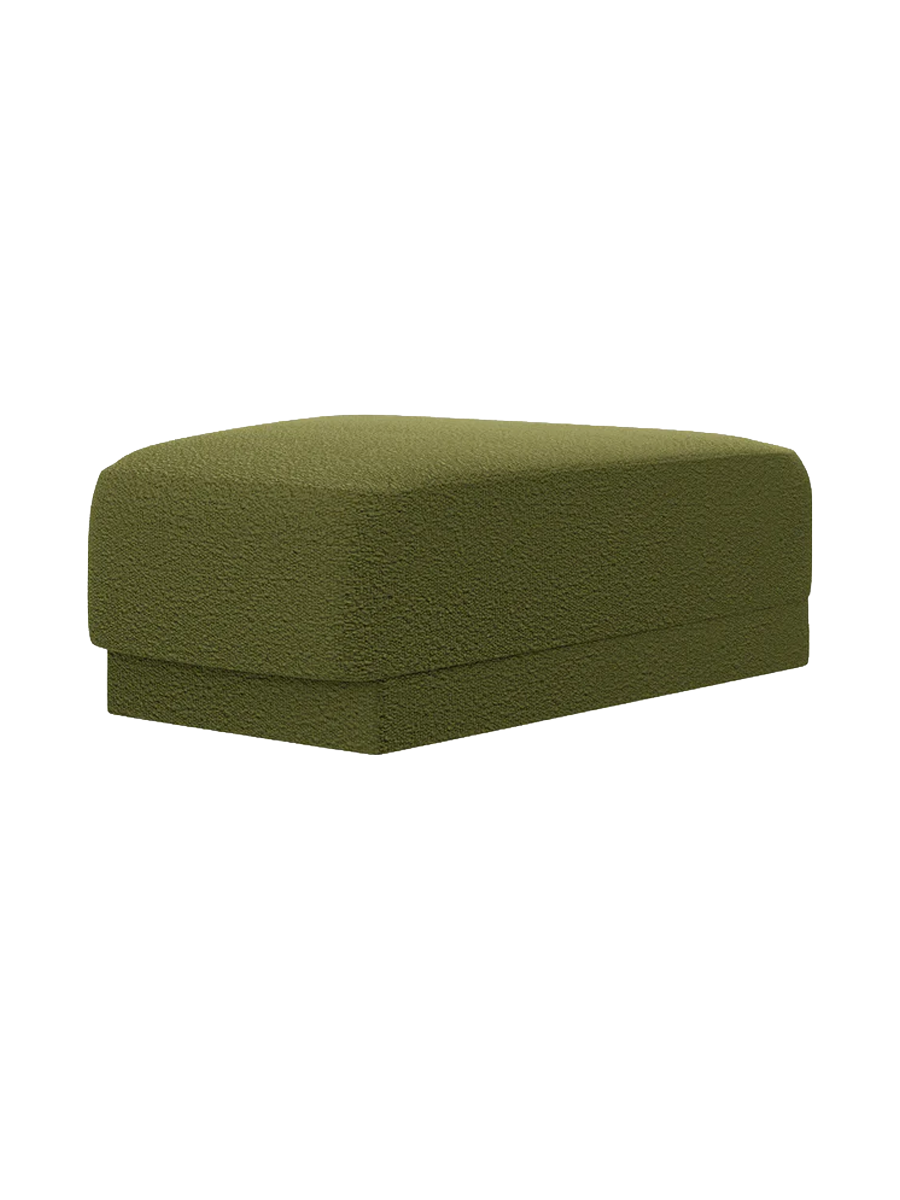 
Pouf design « Miley » 83 x 78 cm - Bouclé vert olive
