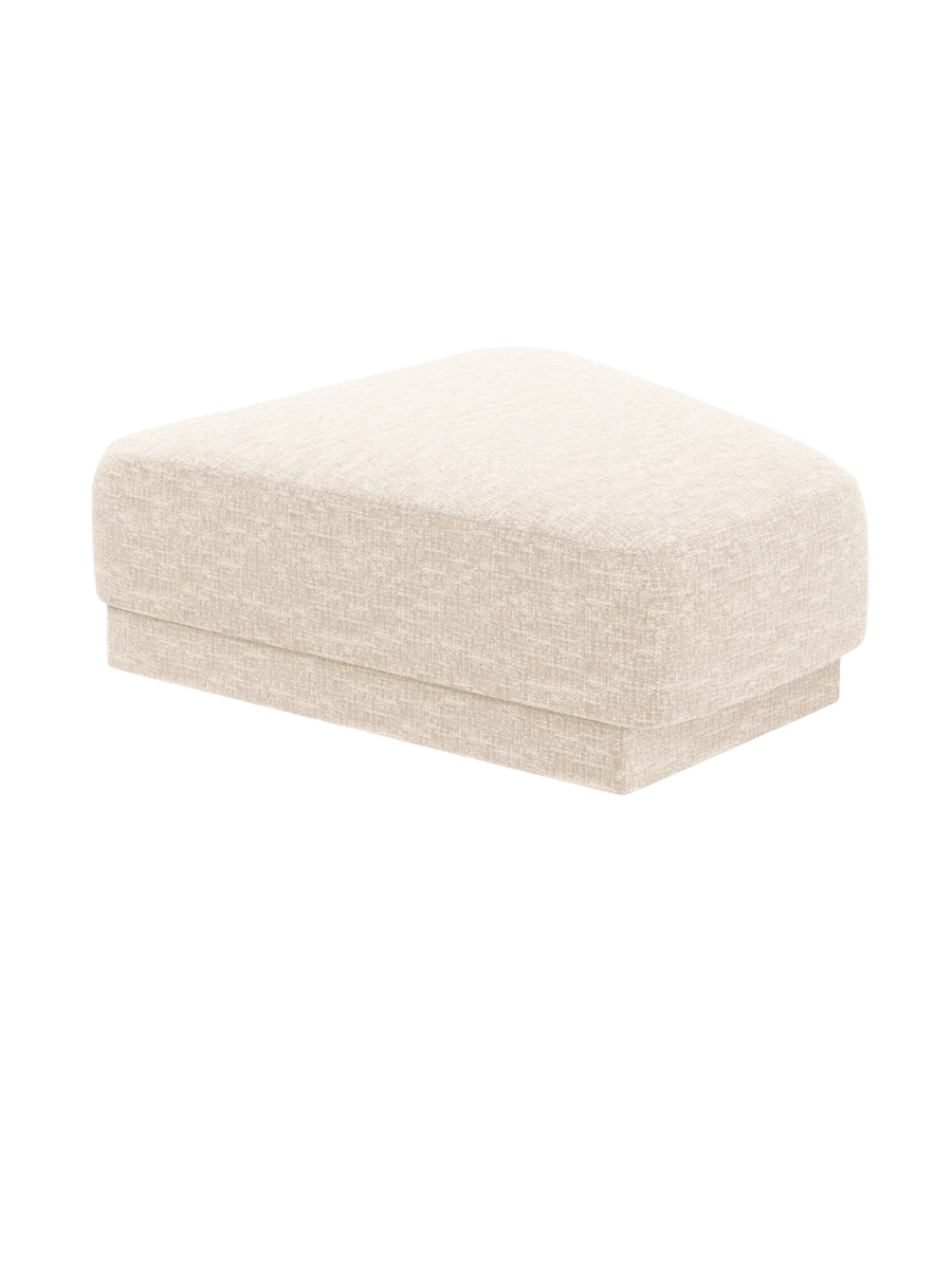 
Pouf design « Miley » 83 x 78 cm - Chenille Beige Clair