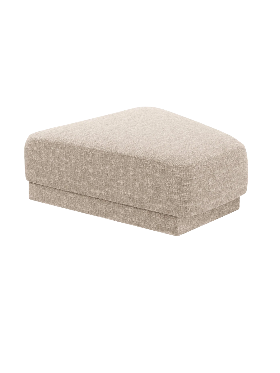 
Pouf design « Miley » 83 x 78 cm - Chenille beige