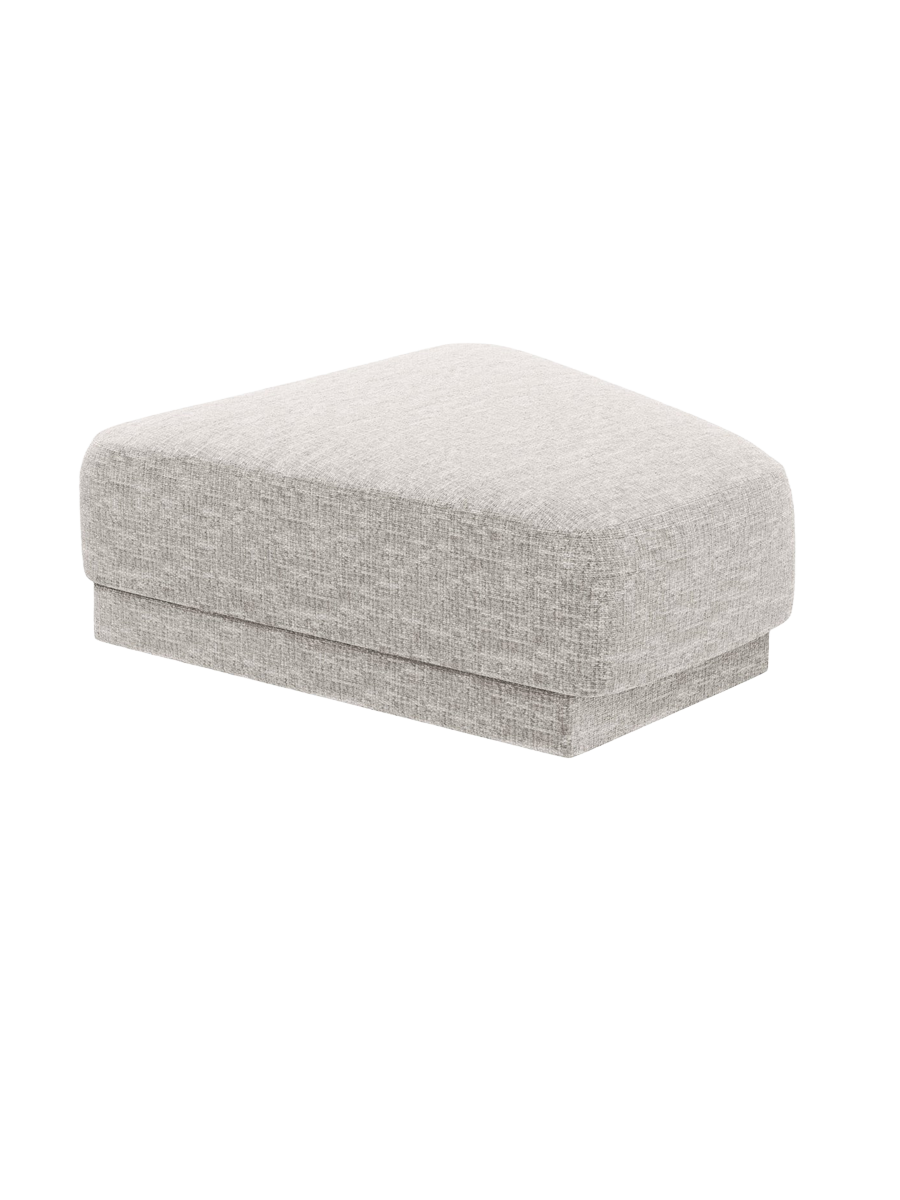 
Pouf design « Miley » 83 x 78 cm - Chenille gris clair