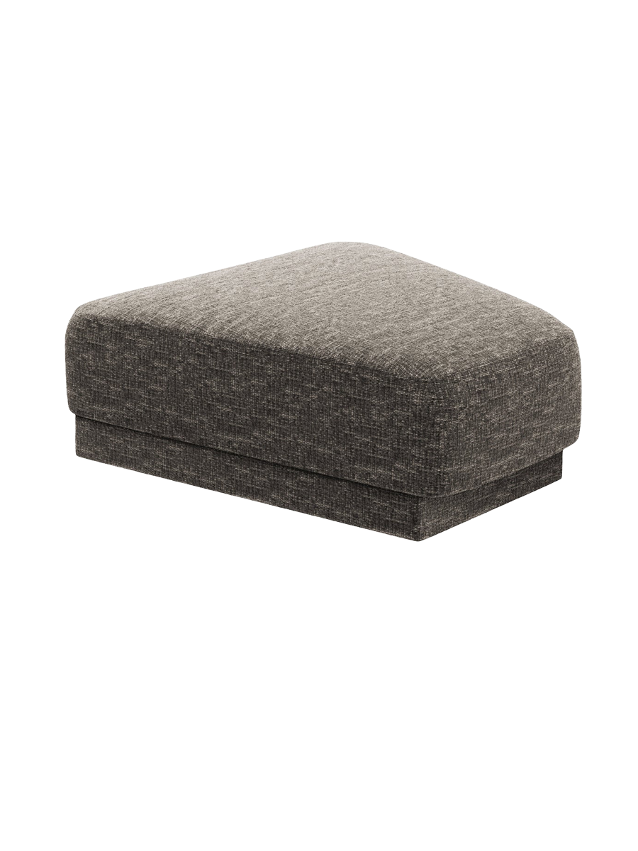 
Pouf design « Miley » 83 x 78 cm - Chenille grise