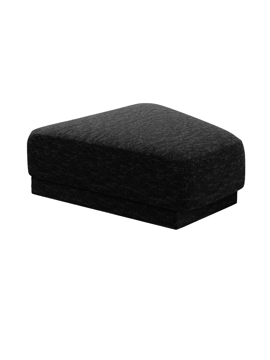 
Pouf design « Miley » 83 x 78 cm - Chenille noir