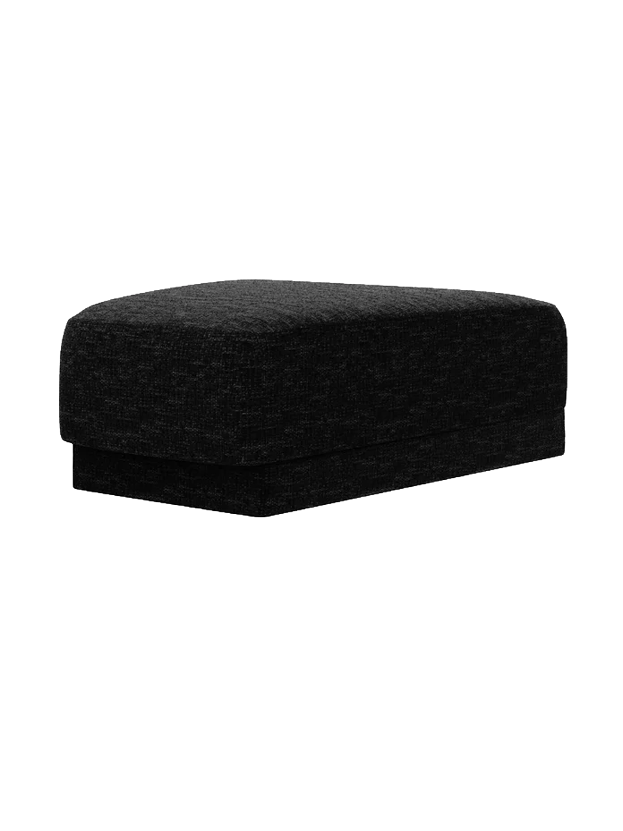 
Pouf design « Miley » 83 x 78 cm - Chenille noir