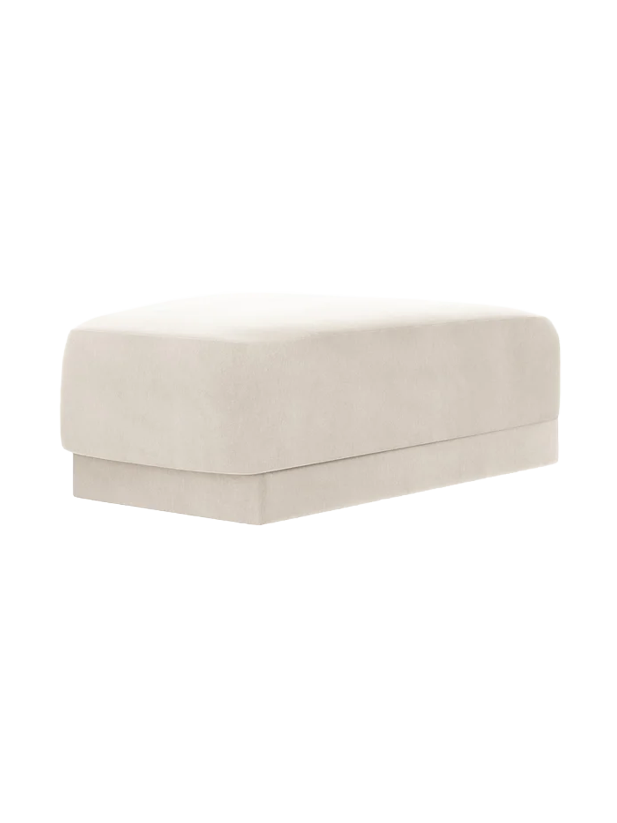 
Pouf design « Miley » 83 x 78 cm - Velours beige clair