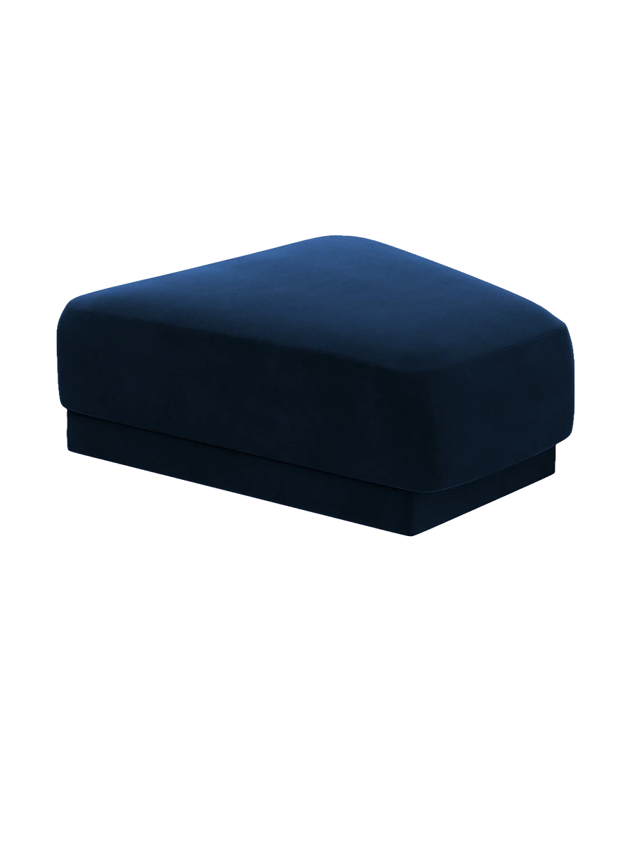 
Pouf design « Miley » 83 x 78 cm - Velours bleu roi