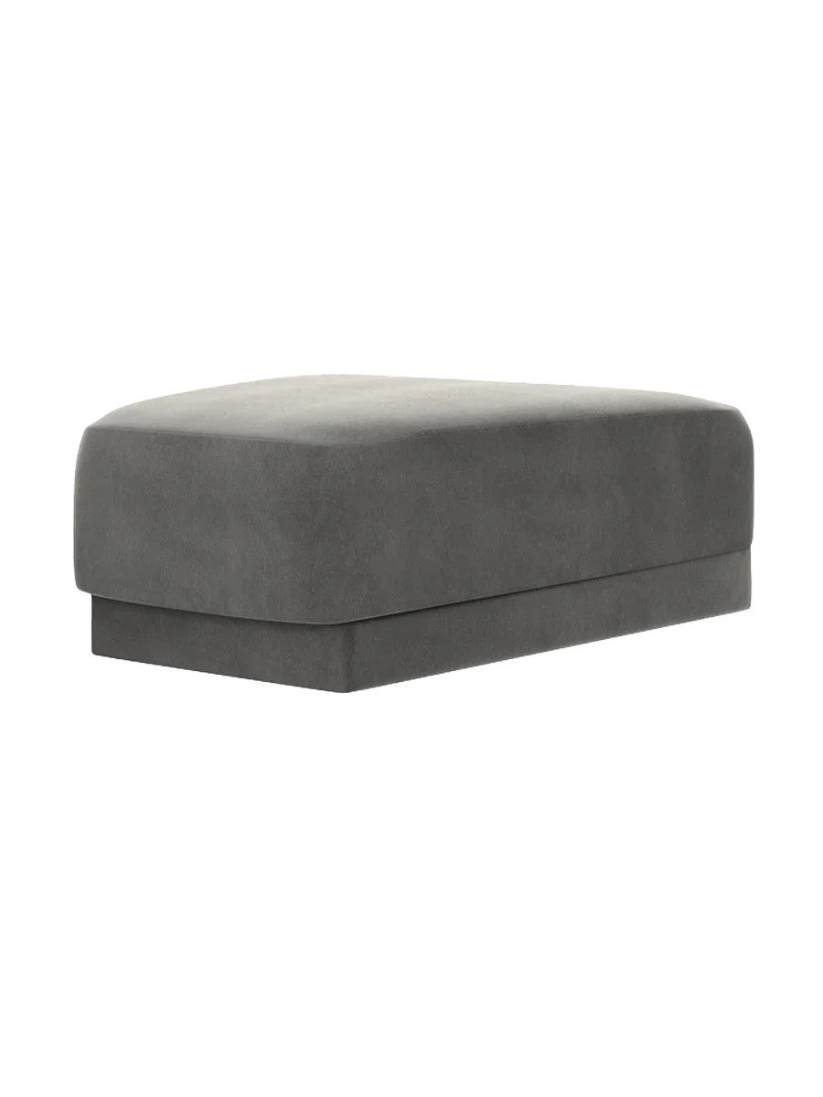 
Pouf design « Miley » 83 x 78 cm - Velours gris clair